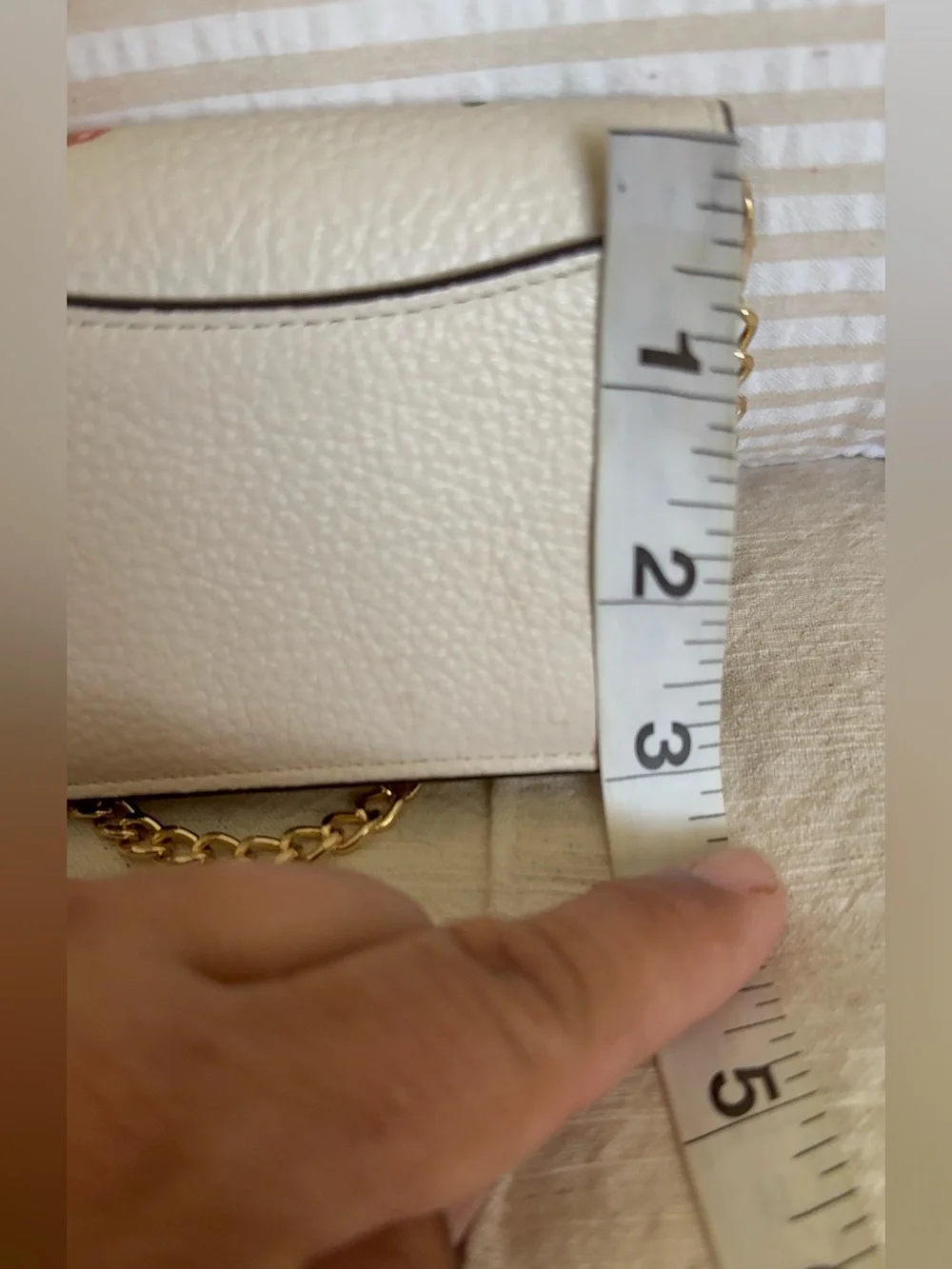 Coach Mini Strawberry Crossbody White with Chain